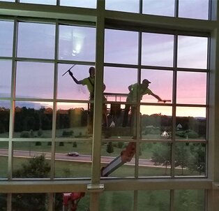 PSI cleaning services - high access window cleaning